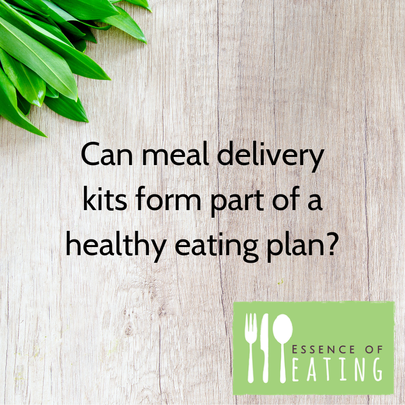 Can meal delivery kits form part of a healthy eating plan?