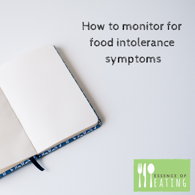 How to monitor for food intolerance symptoms